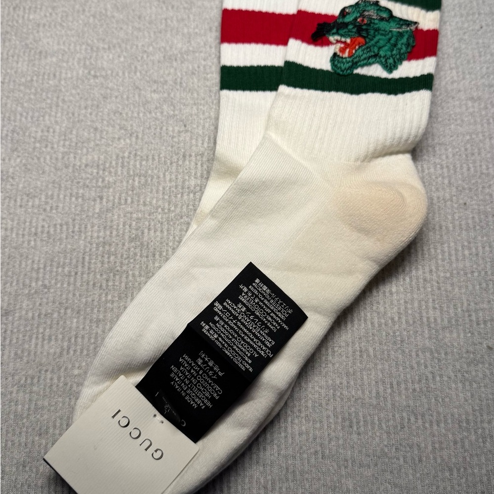 Gucci crew socks.  Little jack. Size L/12/26-28cm.